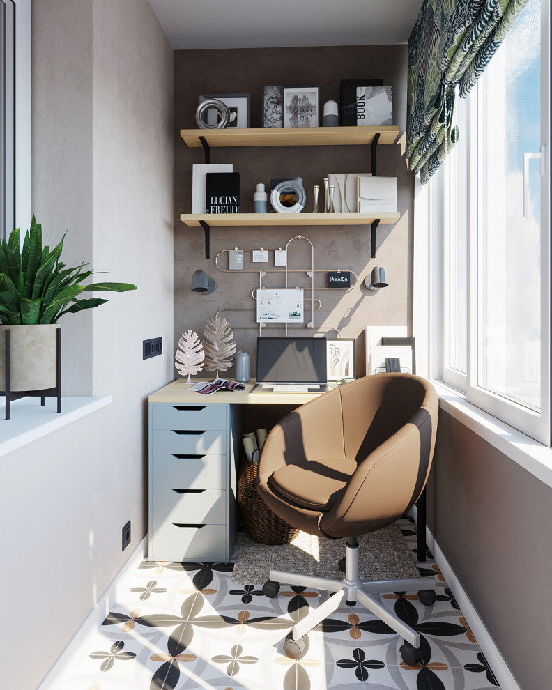 Квартира  с зелёными акцентами