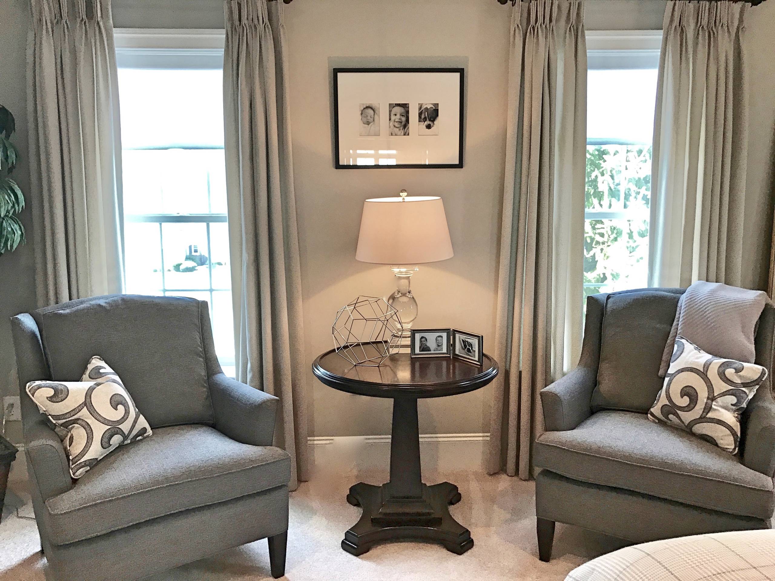 Media Traditional Master Bedroom