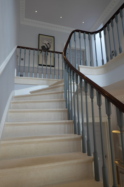 D&rsquo;oro House american-traditional-staircase