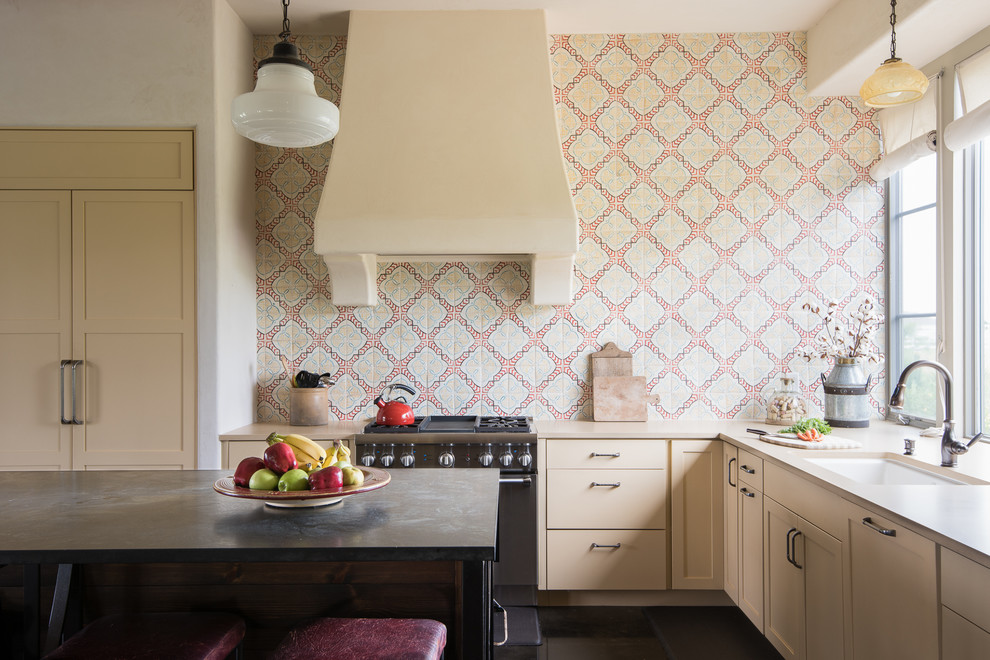 Mountain style kitchen photo in Austin