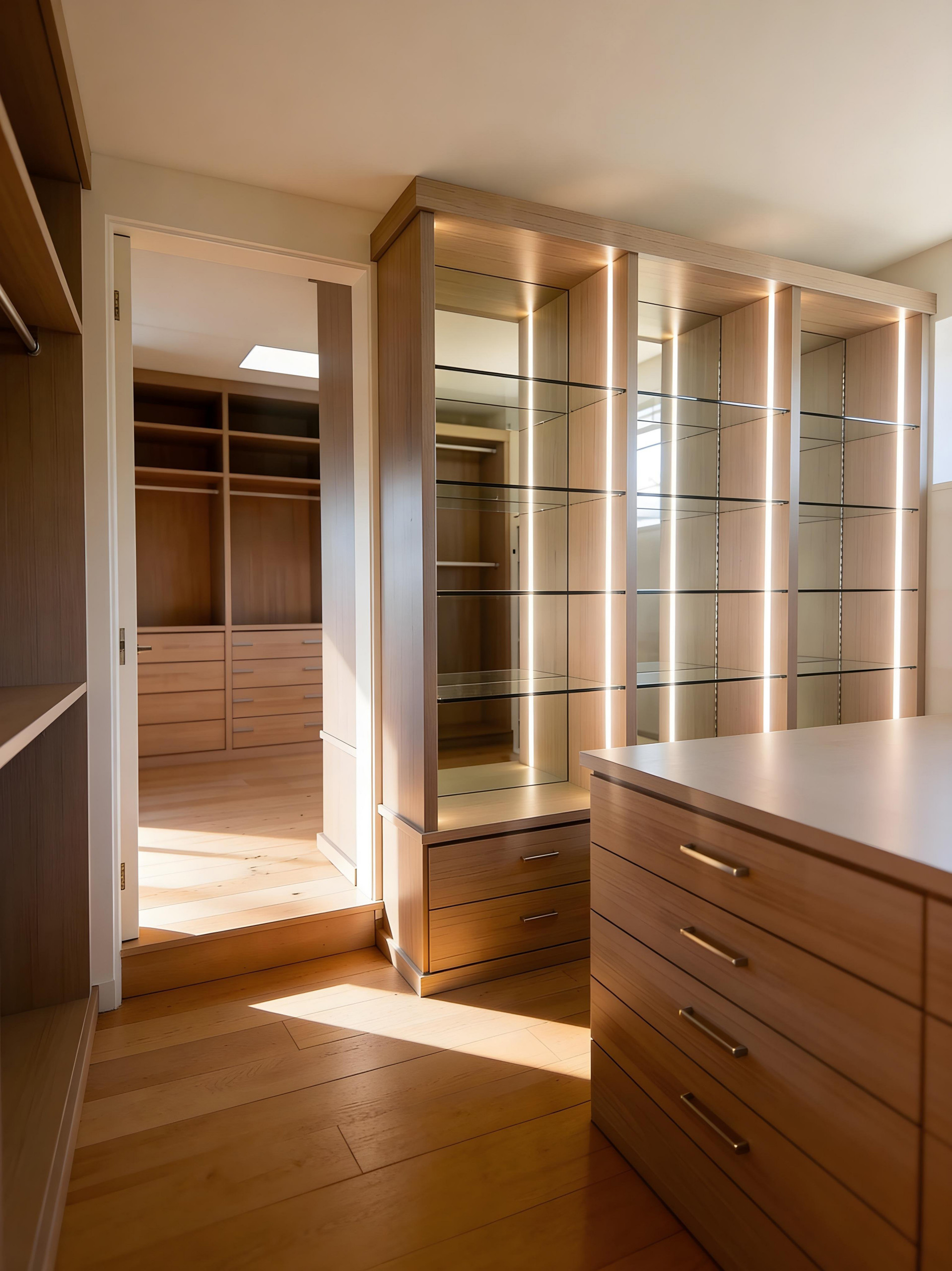 When My Client Needed More Wardrobe Space I Converted Two Rooms to One Walk In c