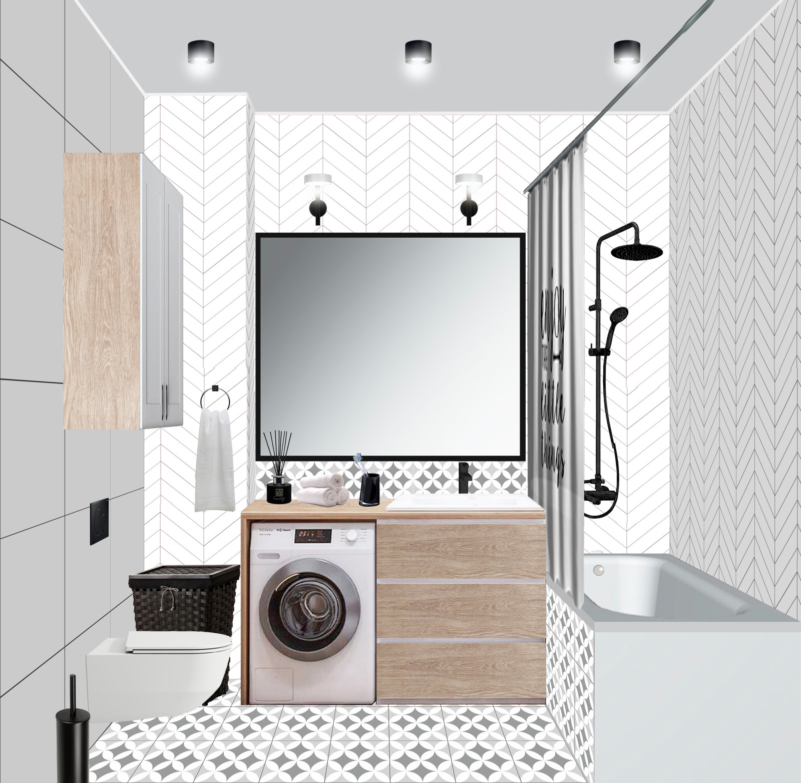 Квартира для отпуска. Эскизный проект.