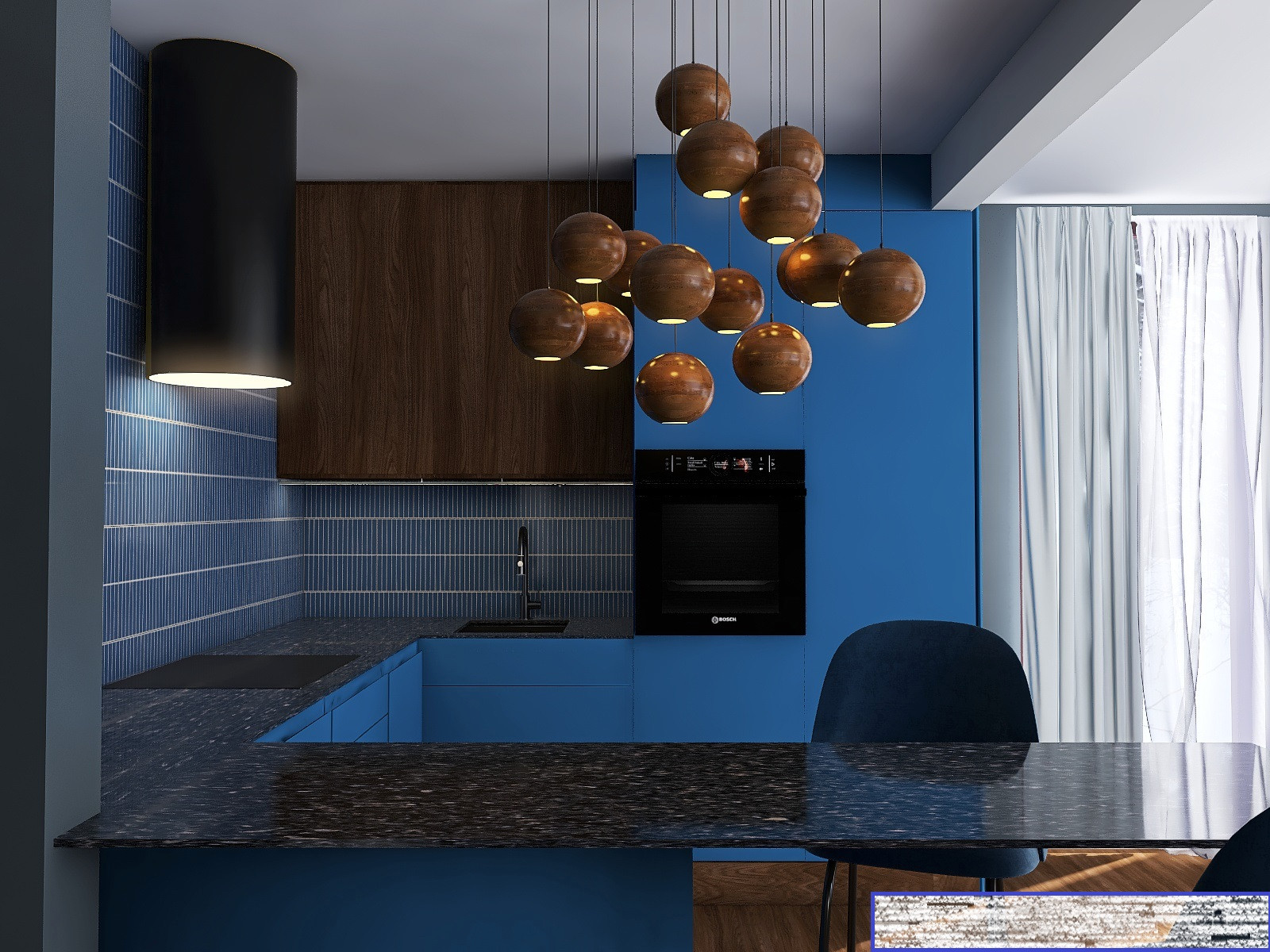 Кухня в доме массив Белоостров