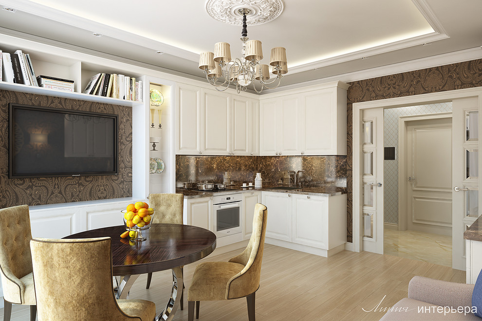 Дизайн квартиры в стиле неоклассика.