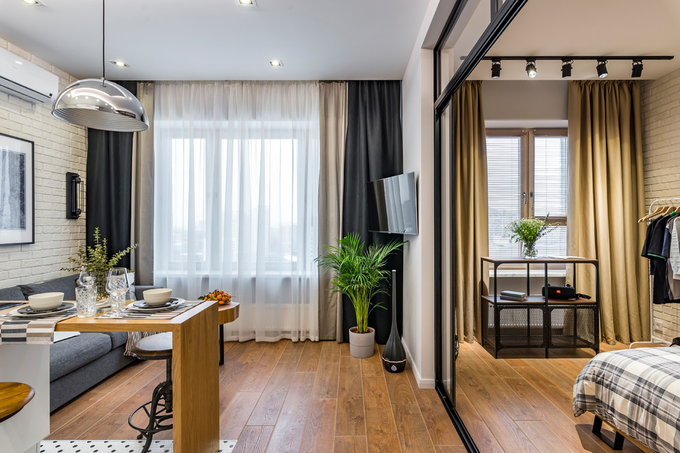 Студия 38м2 в стиле лофт для сдачи в аренду