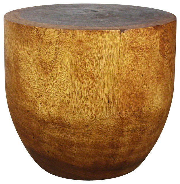 Drum End Tables Dwight Designs Sustainable Wood Oval Drum Table Contemporary Side Tables And