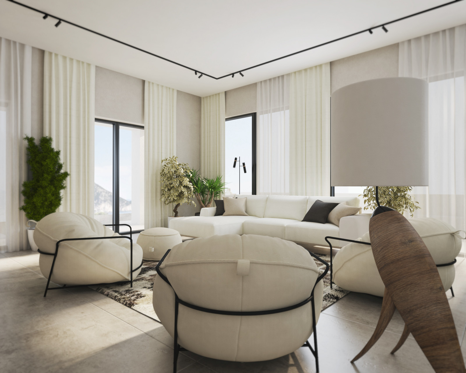 Дизайн интерьера дома у моря.