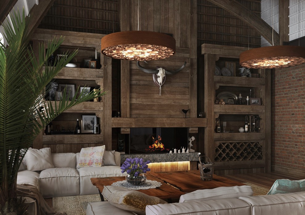 Визуализация интертера в американском стиле