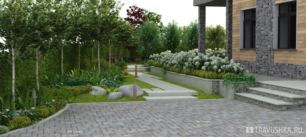 Дизайн-проект участка 20 соток, в 3D