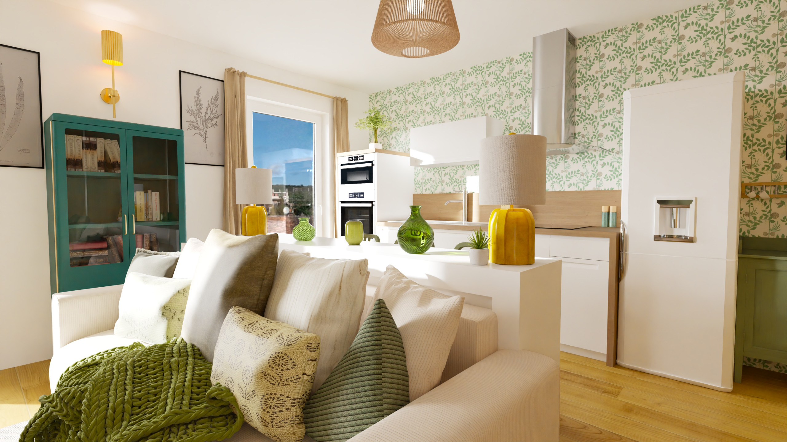 Aménagement total d'un appartement de 45 m²