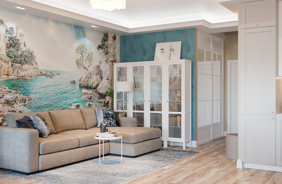 Дизайн проект квартиры 56 м2 в стиле "Средиземноморье"