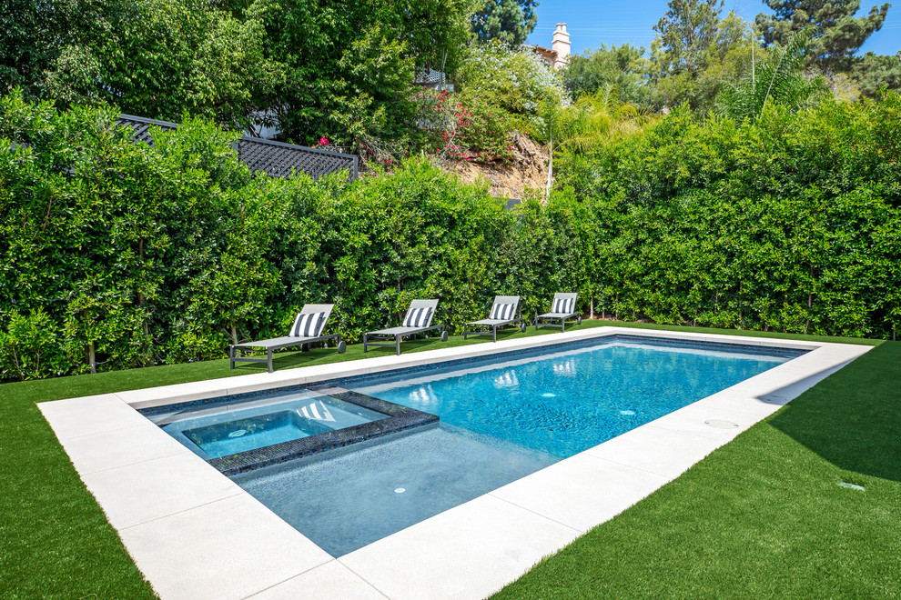 Photo of a contemporary pool in Los Angeles.