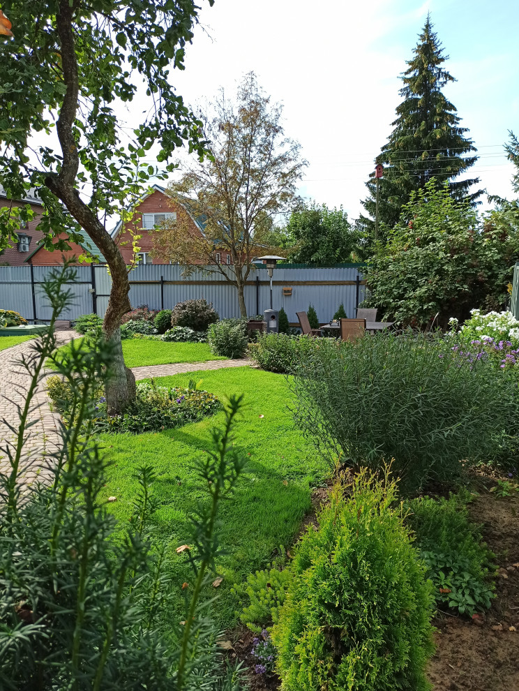 Ландшафт сада в 6 соток.