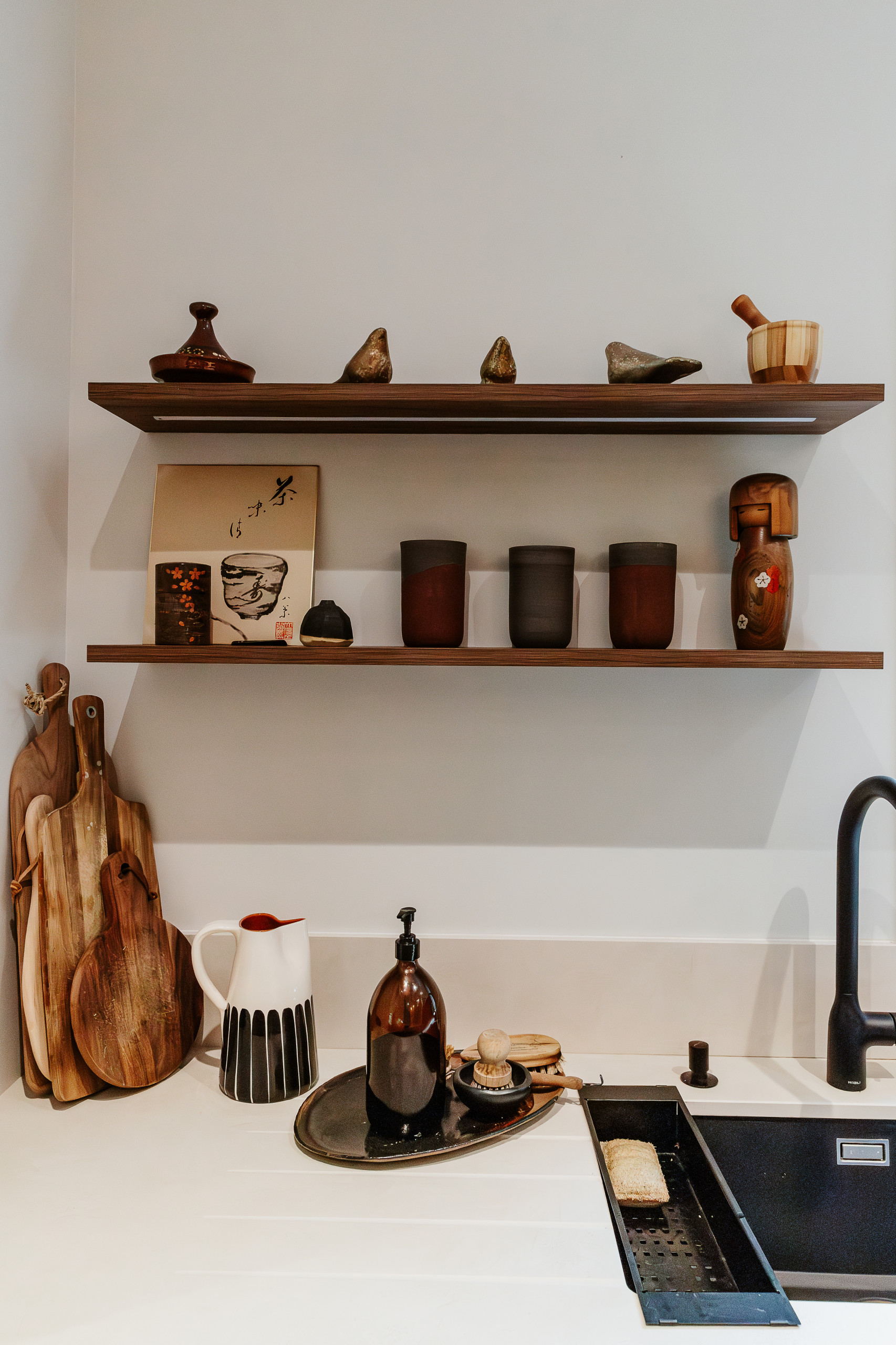 Extension d'une cuisine au style Wabi Sabi