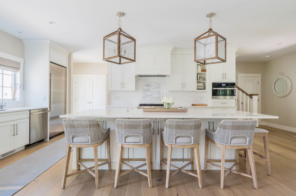 Transitional kitchen photo in Boston