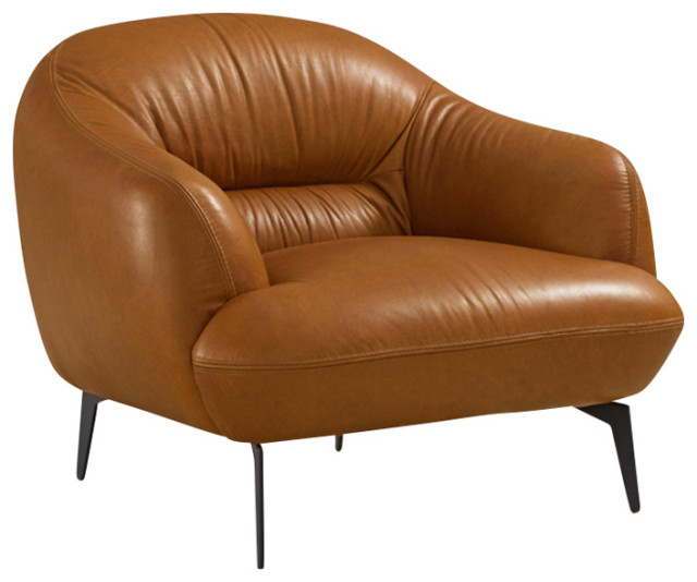 Leather Upholstered Accent Chair Midcentury Armchairs And Accent