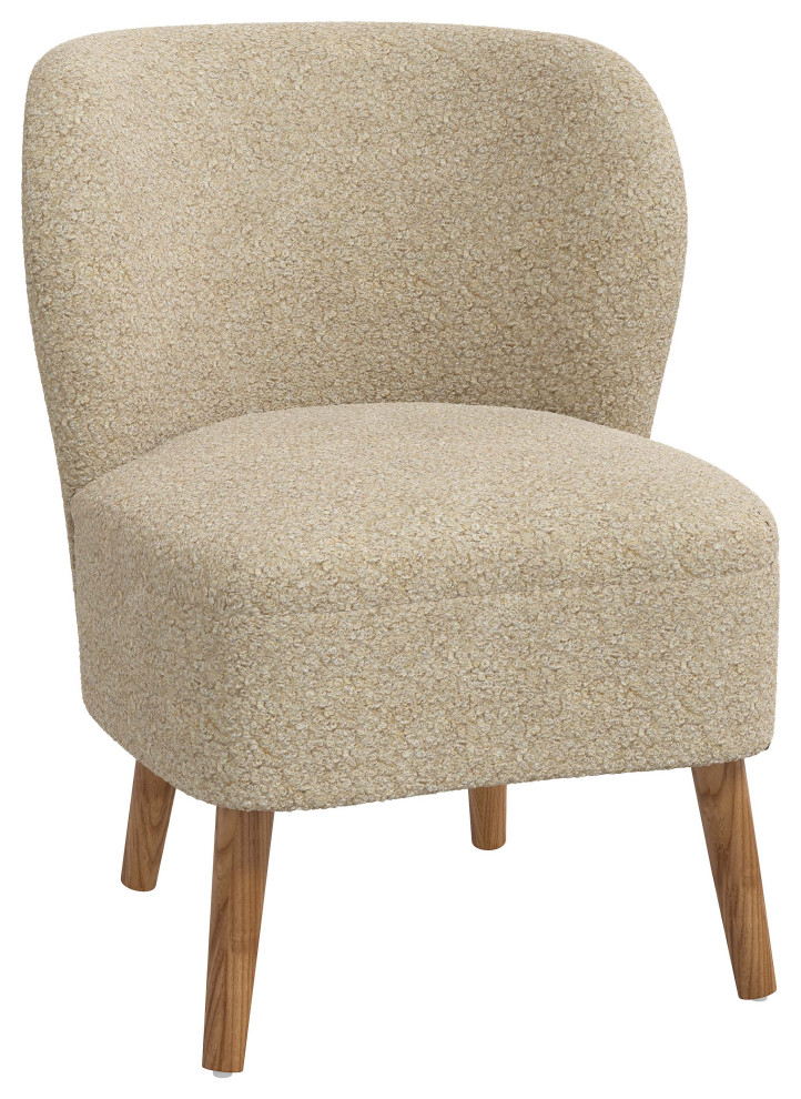 Upholstered Accent Chair, Dolly Toast Midcentury Armchairs And