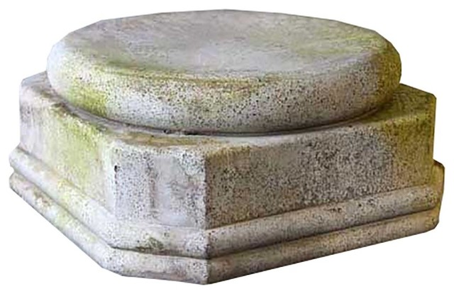 Hale Petal Base Pedestal Durable Fiberstone Base for Statue or Planters 
