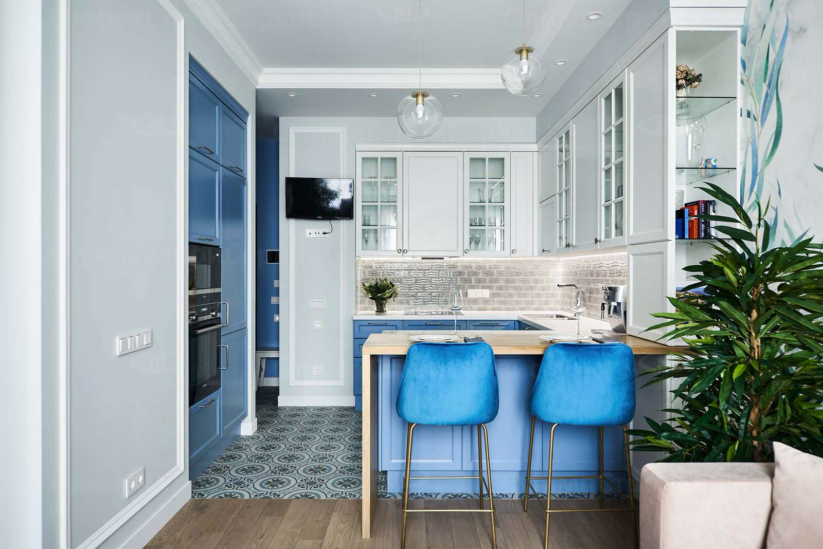 Дизайн и ремонт однокомнатной квартиры в стиле «Современная классика»