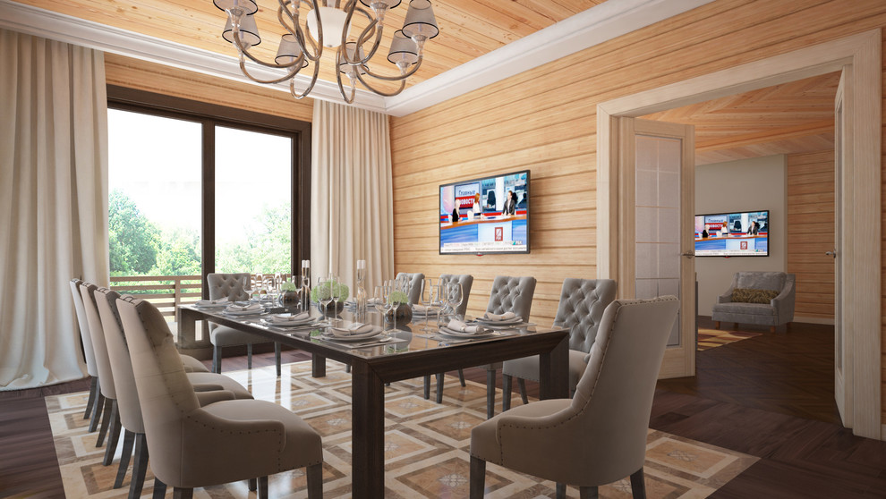 Дом из бруса. Архитектура и дизайн интерьера.