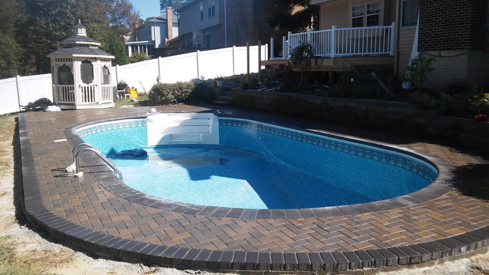 Pool Flagstone Patio , Flagstone Patio , Flagstone Patio , Brick Wall