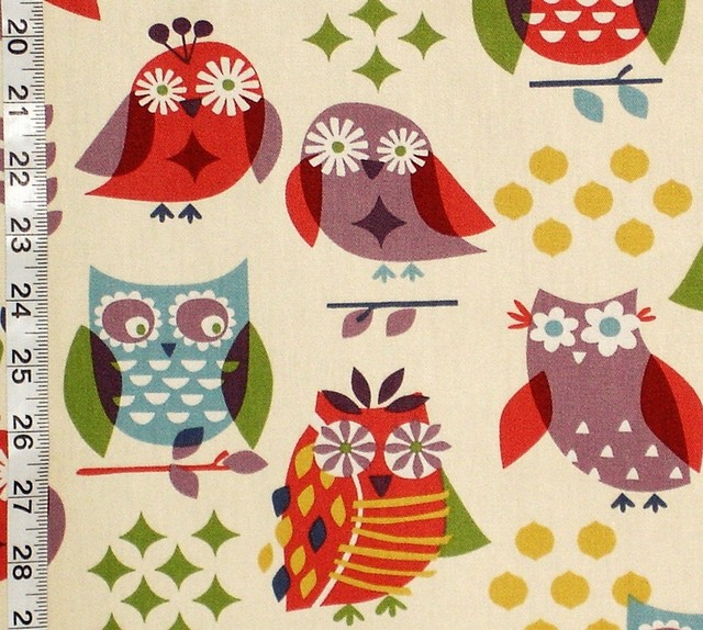 Hippie Owl Fabric