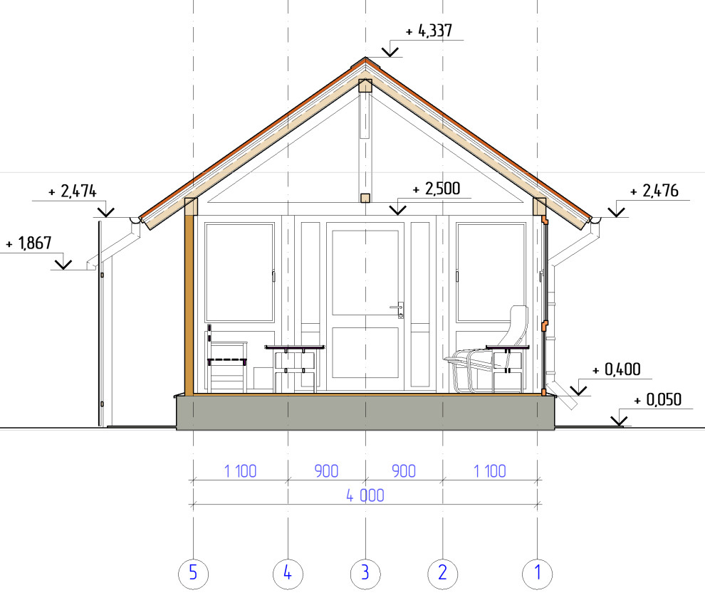 Баня с верандой в н.п. Кульсеитово