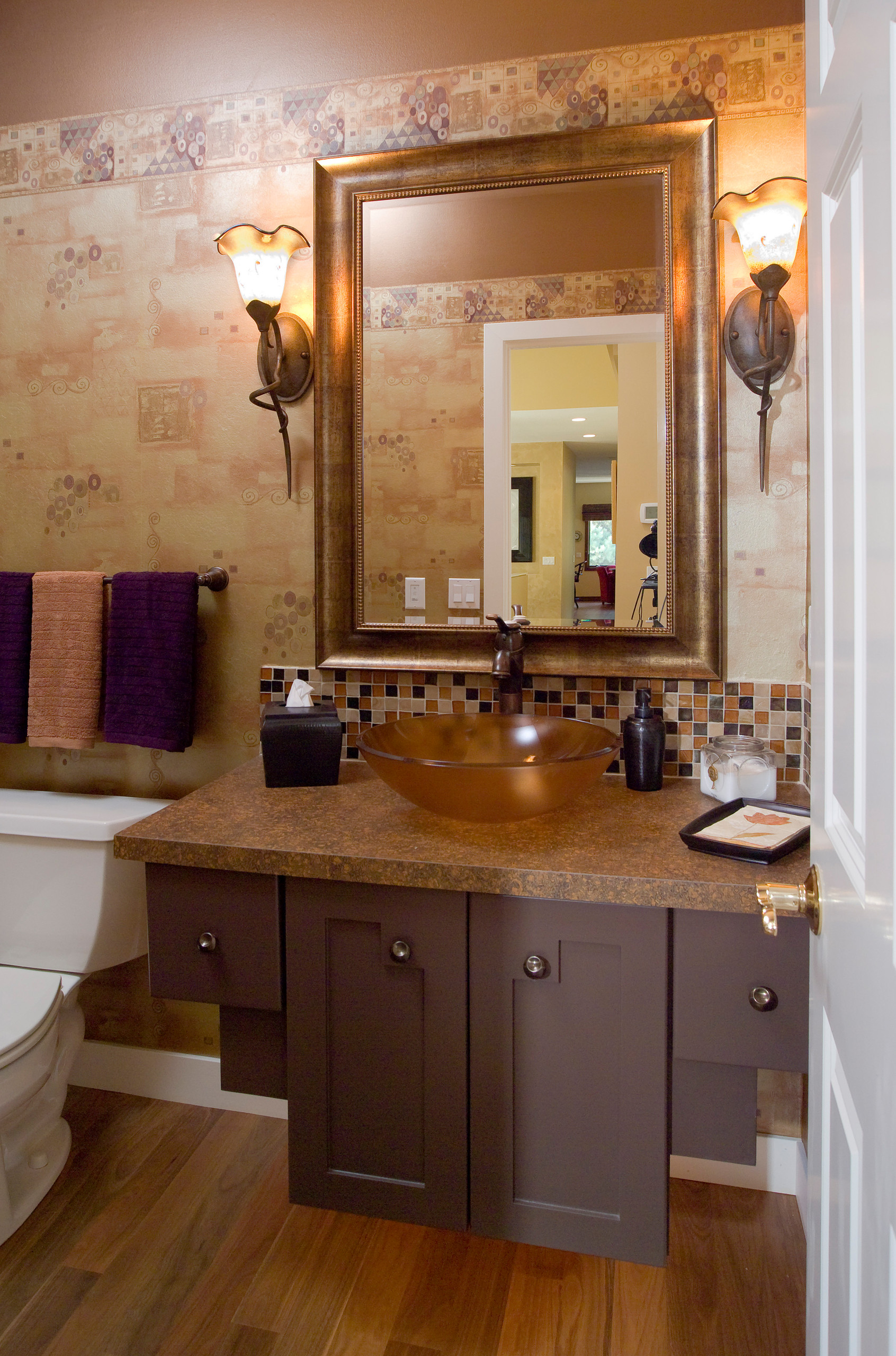 75 Bathroom with Brown Cabinets Ideas You'll Love - January, 2026 | Houzz, image size:1692x2560