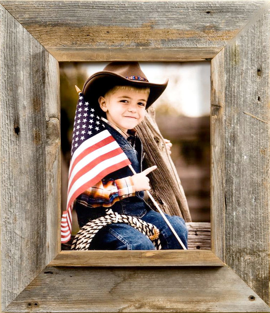 Cowboy Picture Frame, Medium Width 3" Western Rustic Series, 8x16