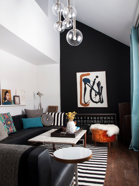 Saint-Laurent Cottage contemporaneo-soggiorno
