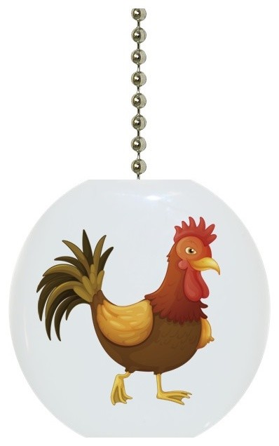 Strutting Rooster Ceiling Fan Pull Farmhouse Ceiling Fan