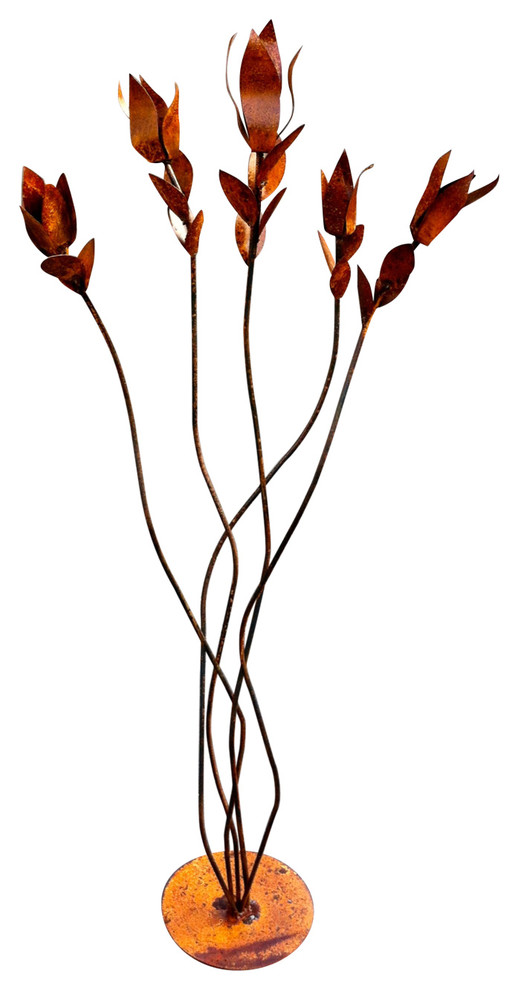 Steel 55" Ocotillo Metal Rustic Garden Statues And Yard Art by