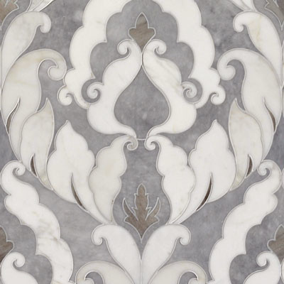 Talya Multi Finish 13 9/16x18 Rumi A Al Pa Marble Waterjet Mosaics