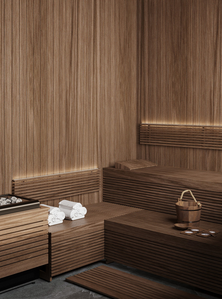 Темный минимализм в коттедже