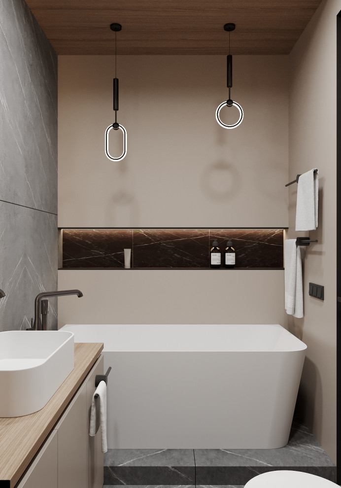 Двухкомнатная квартира в природных оттенках