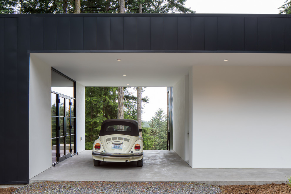 Inspiration for a modern garage in Seattle.