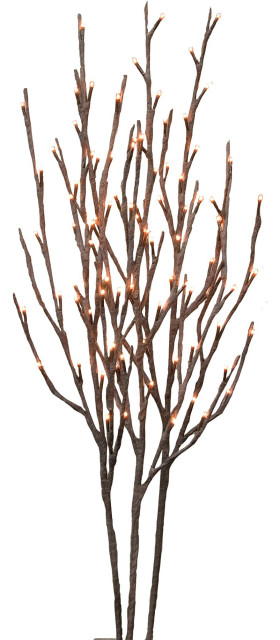 Willow Twigs Lit Branch - 36"