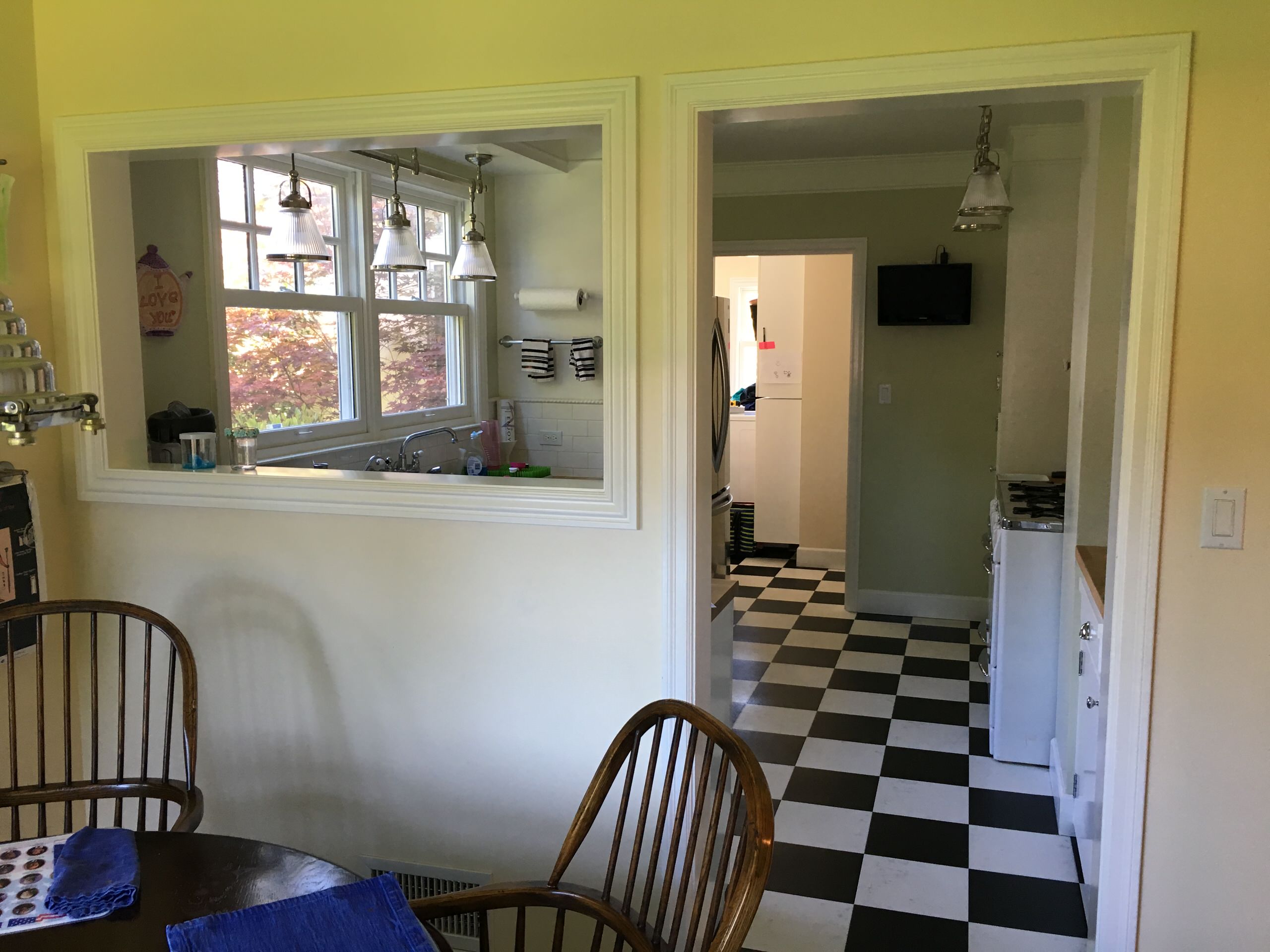 Colonial Revival - kitchen & office Before pictures