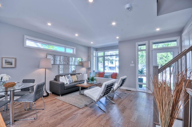 Front Foyer & Living Room contemporain-salon
