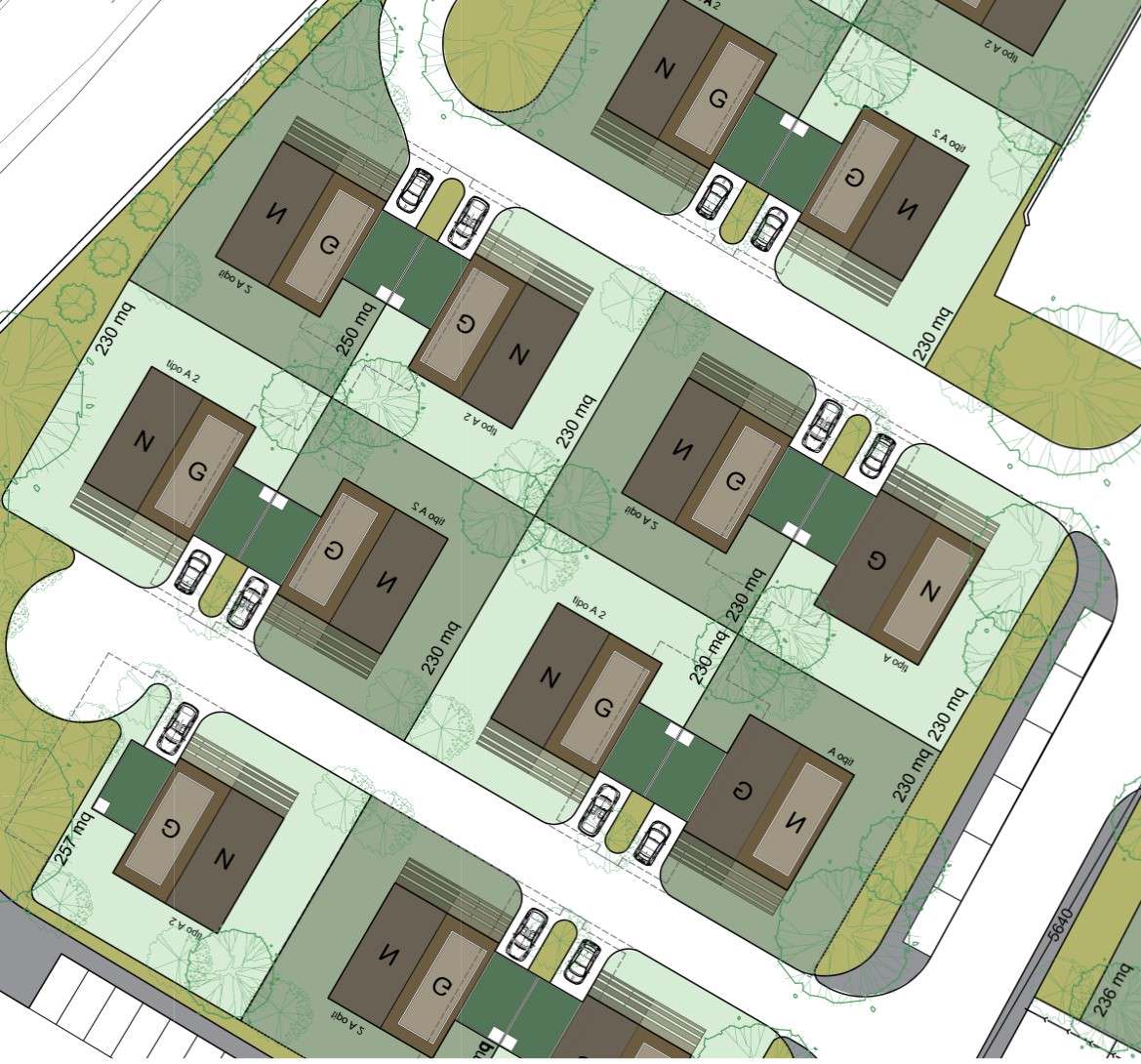 Quartiere residenziale - Fase di studio preliminare