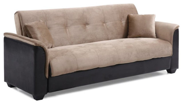 nathanial home melanie champion storage futon sofa bed