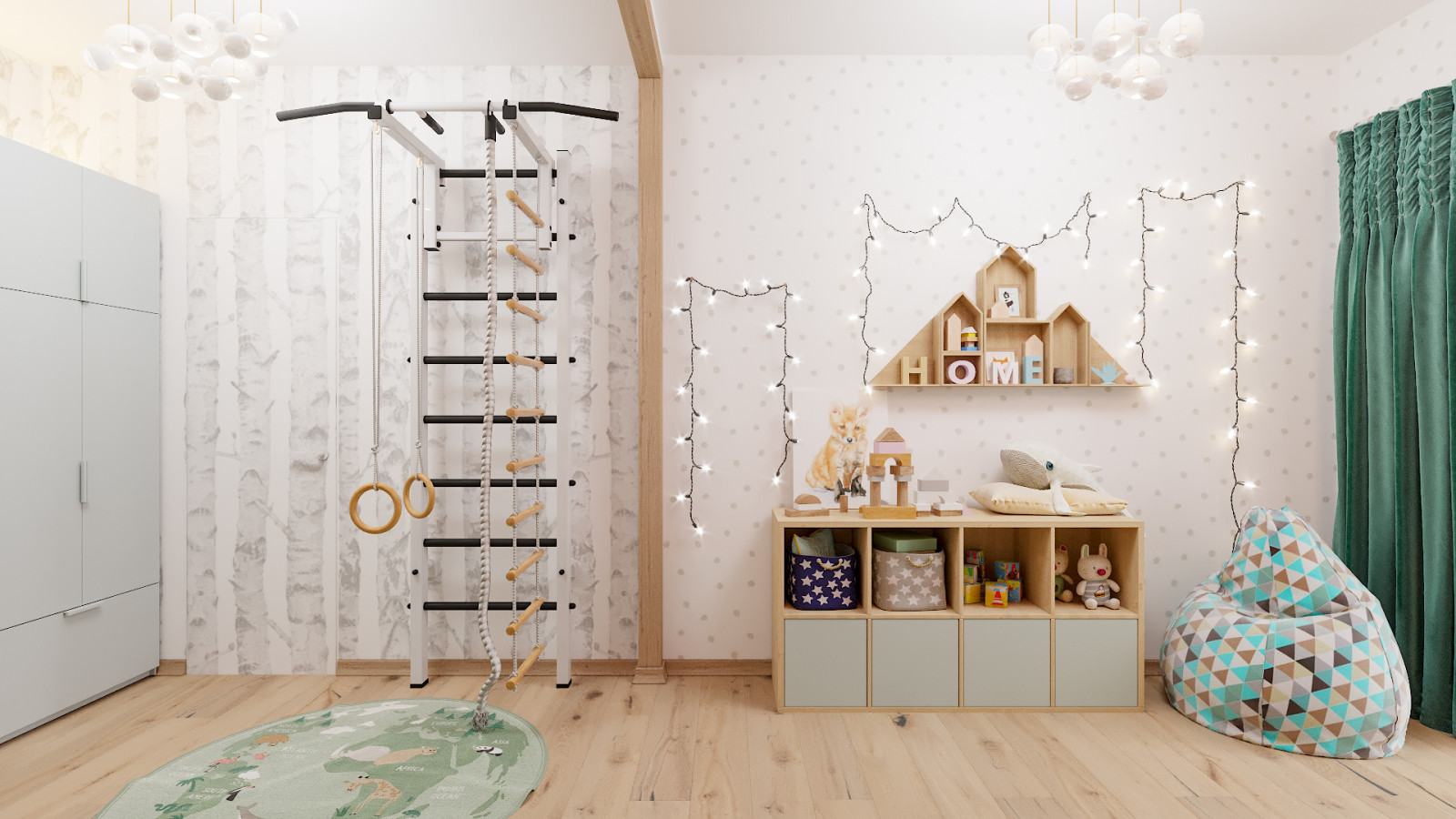 Дизайн-проект квартиры 100кв.м. для семьи из 4х человек в Северном парке