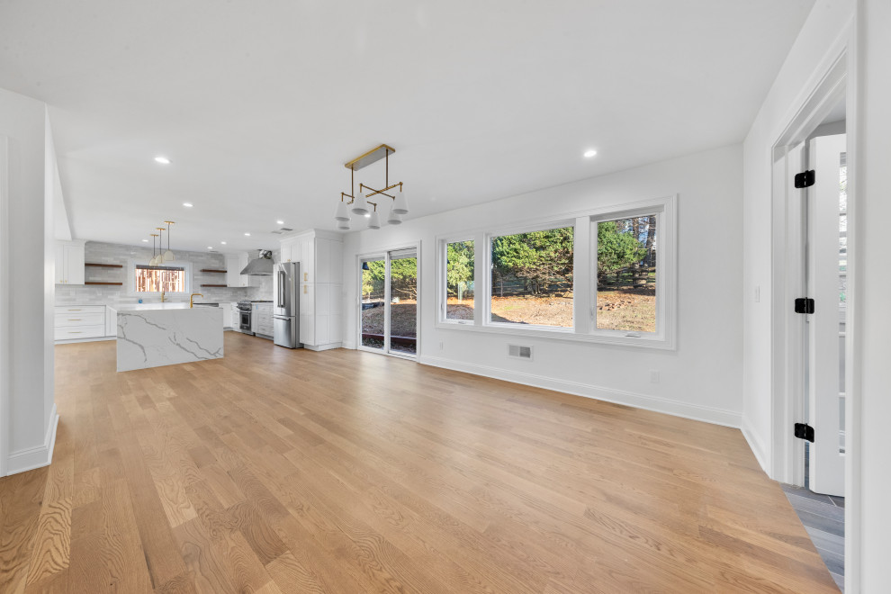 Living and Dining Area Open to Kitchen