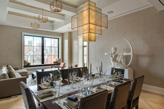 Walker Tower contemporary-dining-room