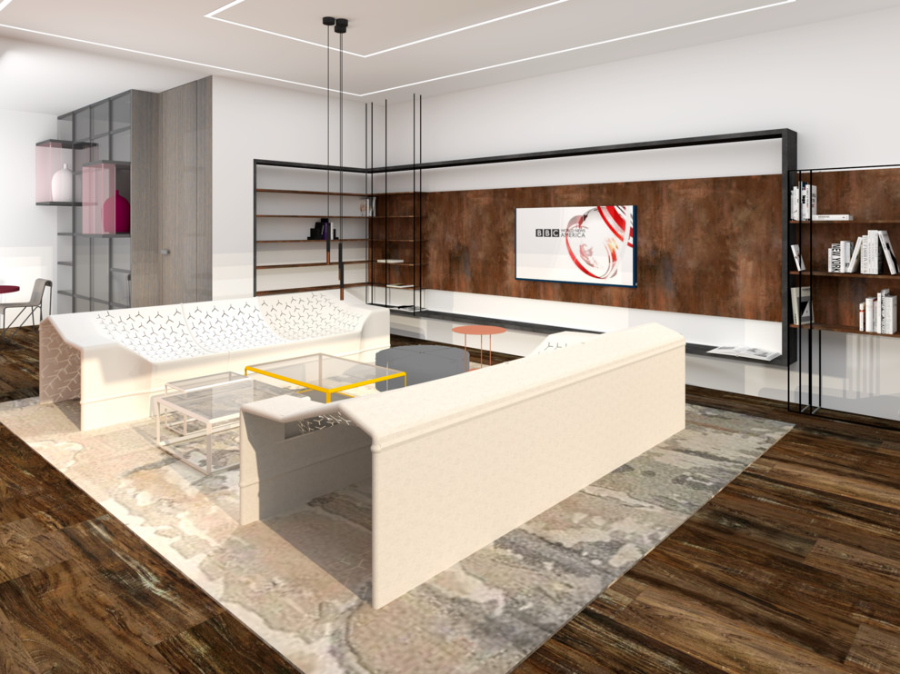 Дом, 200 м2. Концепты помещений: прихожая, гостиная, кухня.