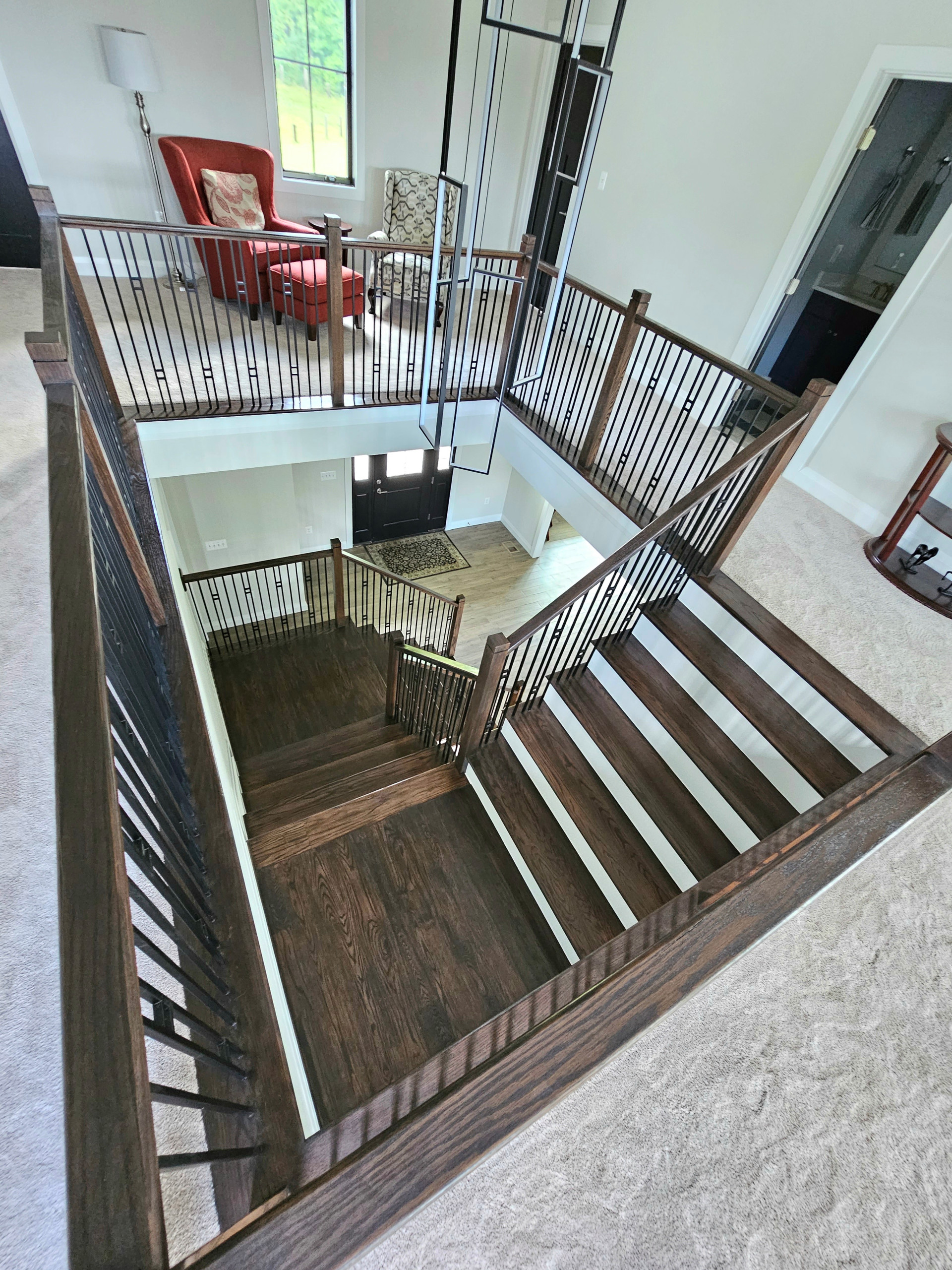 109_Impressive Floating Staircase in Countryside Retreat, Upper Marlboro, MD