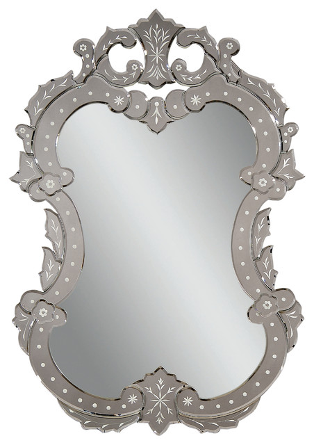 Bassett Mirror Co M3233EC Bacall Rectangle EndVenetian Collection