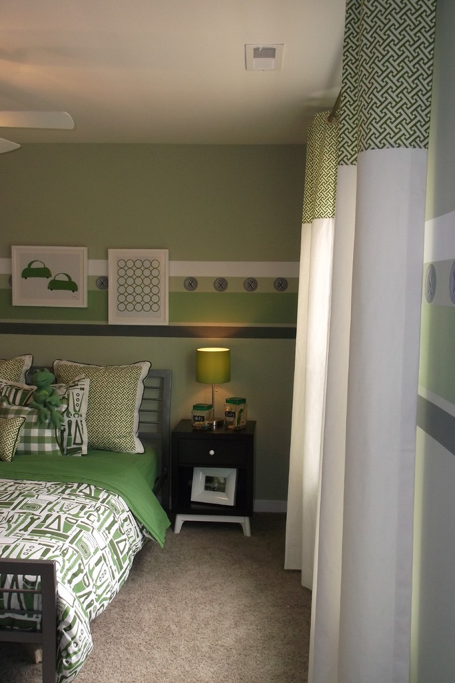 This is an example of a modern kids' room in Richmond.