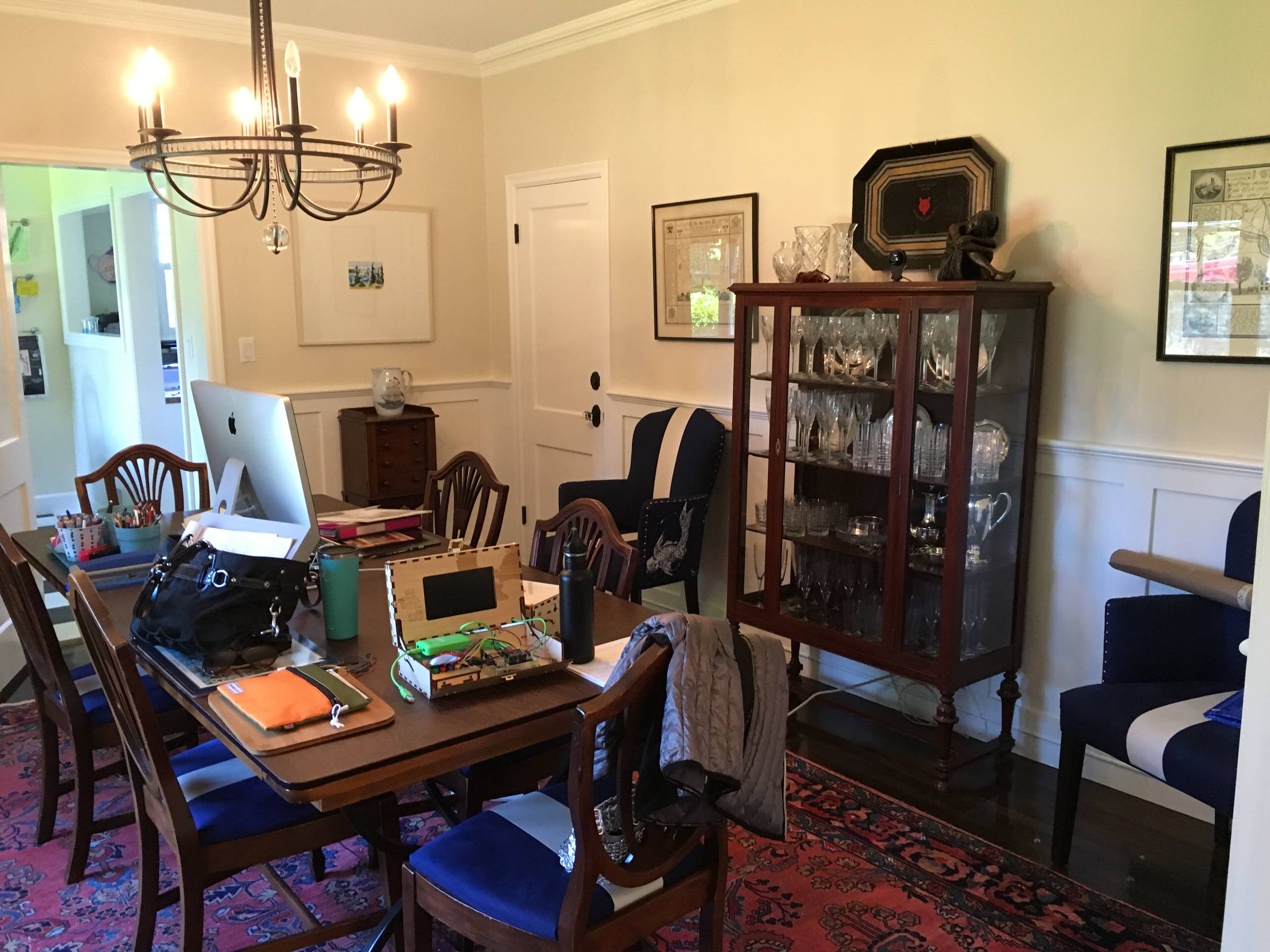 Colonial Revival - Dining rm, before