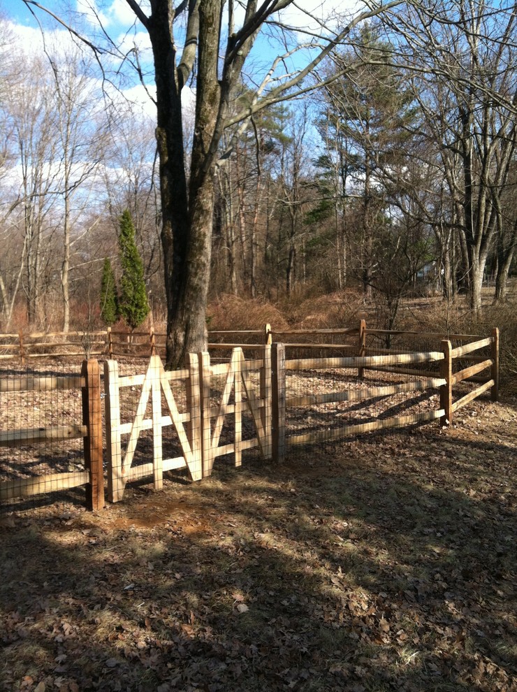 This is an example of a rustic landscaping in Boston.